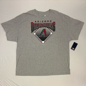 Majestic Gray Arizona Diamondbacks Graphic Tee Men’s 3XL